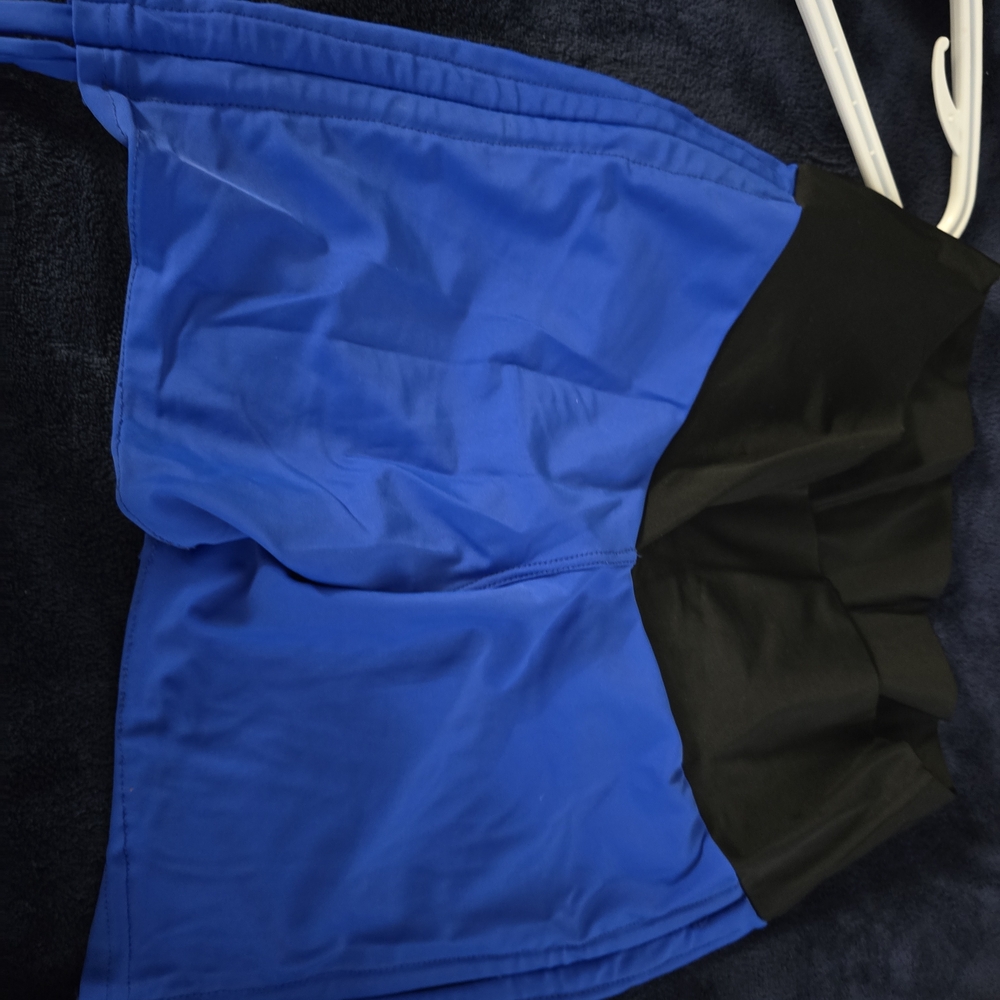 Blue and Black Athletic Shorts